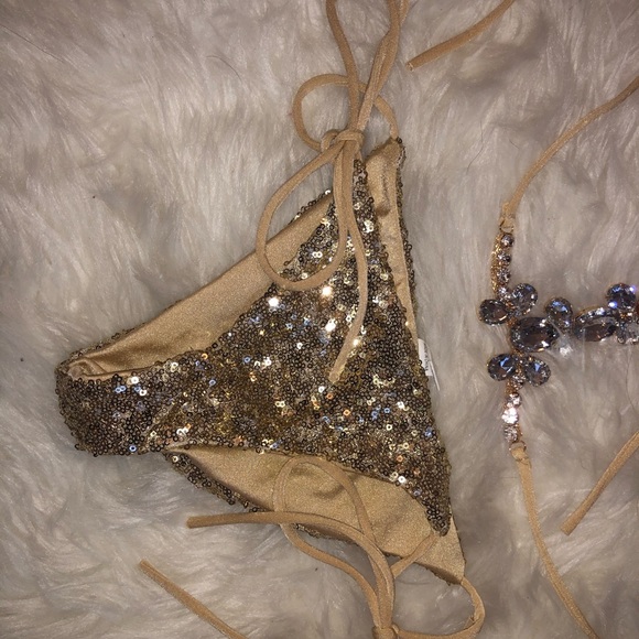 Rhinestone Sequin Bikini - Picture 3 of 3